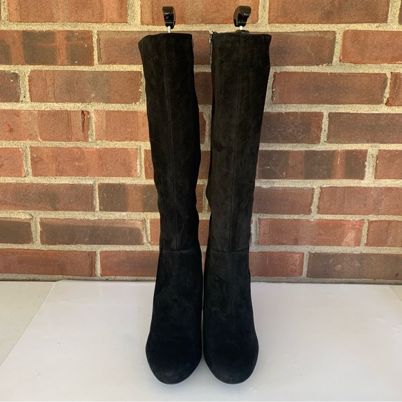 INC International Concepts Womens Radella Black Suede Knee High Boots US 8 M - Picture 2 of 10
